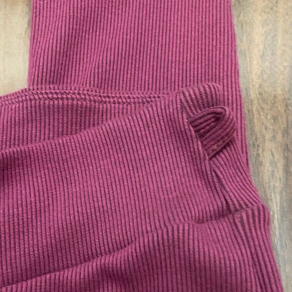 Gymshark Slounge Ribbon Ribbed Leggings in Dark Ruby - Picture 7 of 11